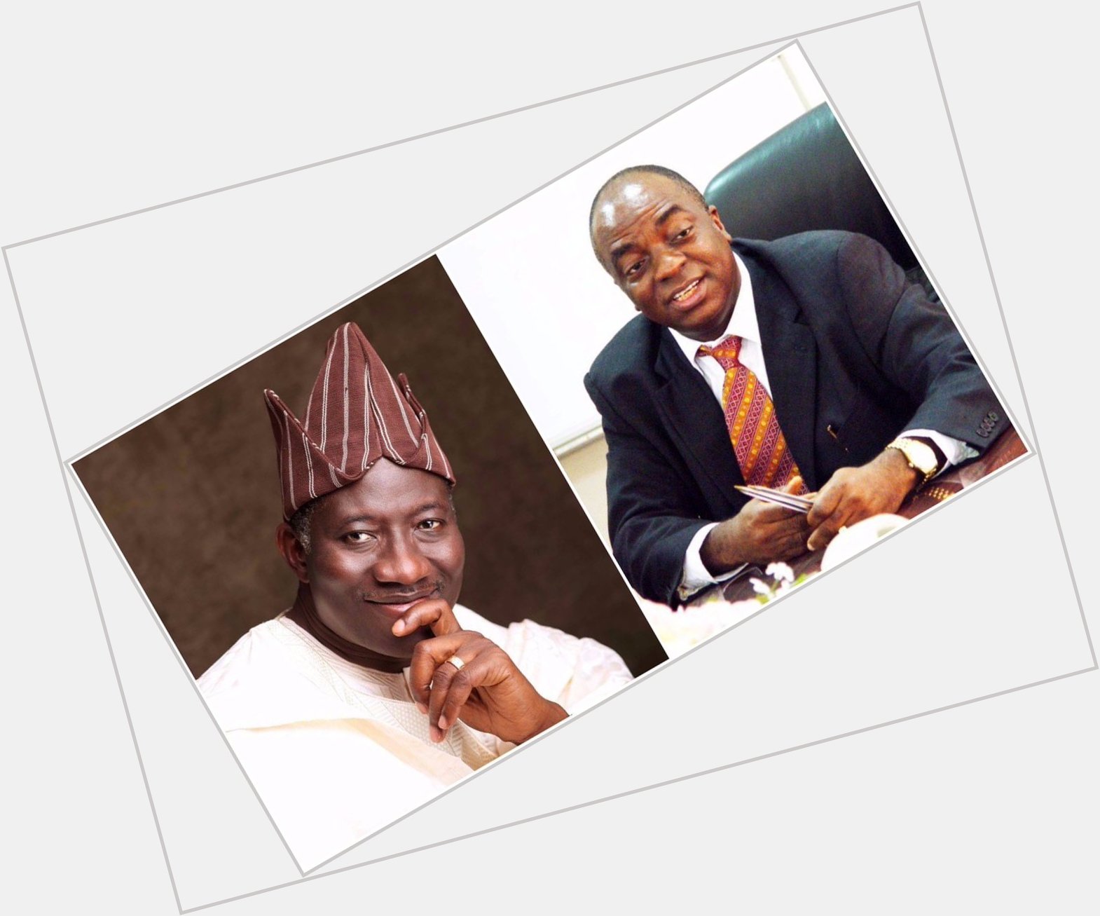 Former President Goodluck Jonathan wishes Bishop David Oyedepo a happy birthday (photos) 
 
