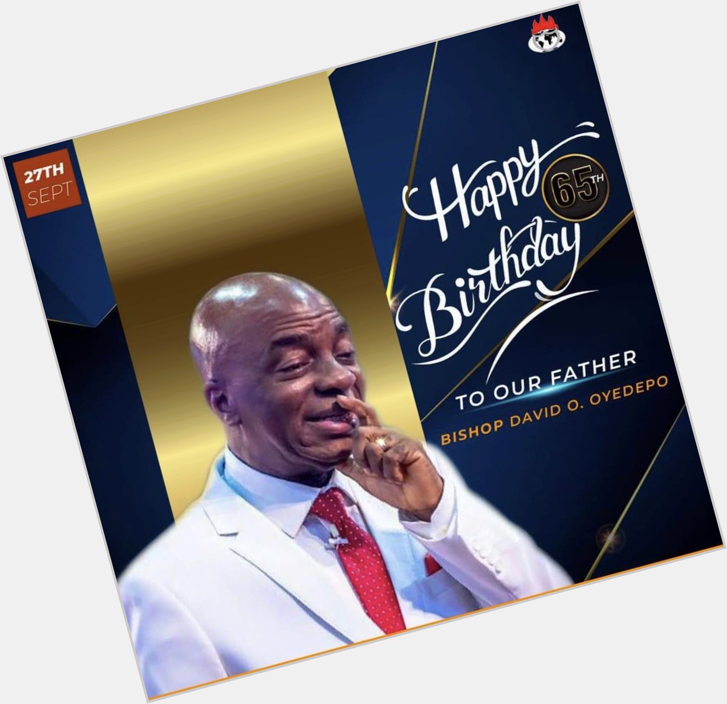 Happy birthday to our daddy Bishop David Oyedepo! Thank you for being a blessing to us. 