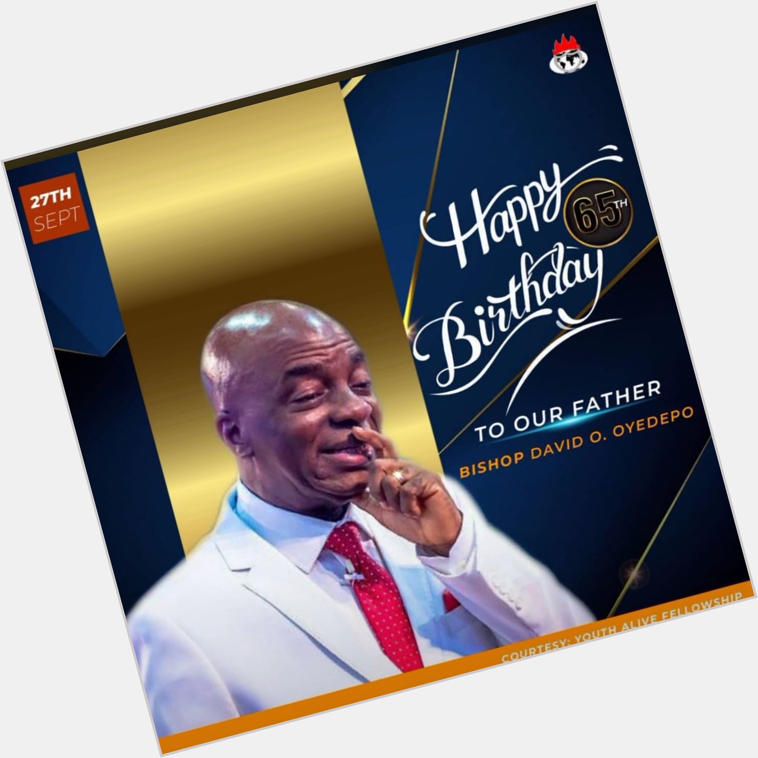 Happy birthday To bishop David Oyedepo ..God bless your new age our father in the lord 