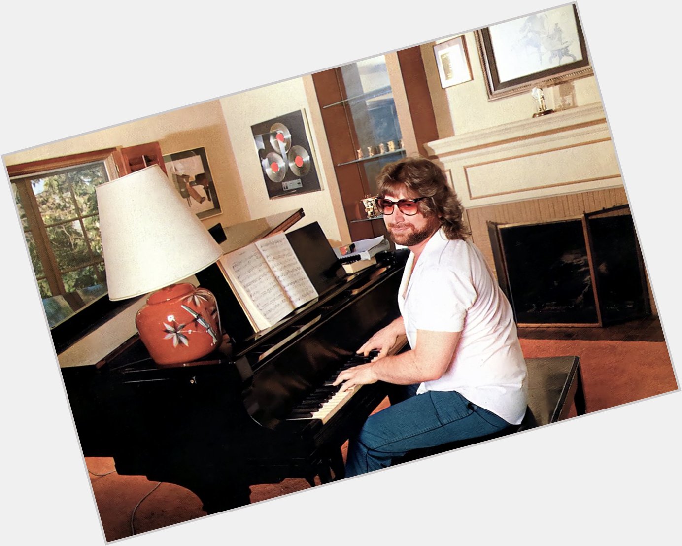 Happy Birthday to David Paich who turns 69 years young today - pictured here at his Los Angeles home in 1982 