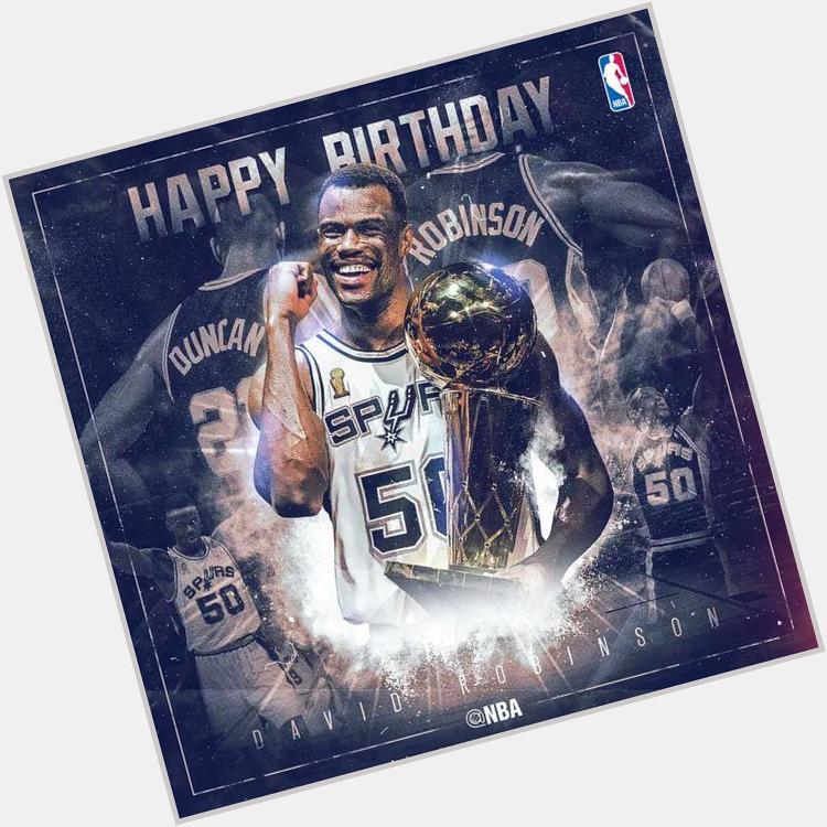 Happy Birthday to \"The Admiral\" himself the one and only David Robinson. 