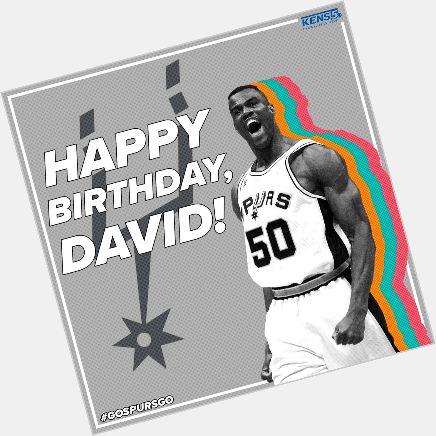 Let\s give The Admiral a birthday salute! Happy birthday, David Robinson! 
