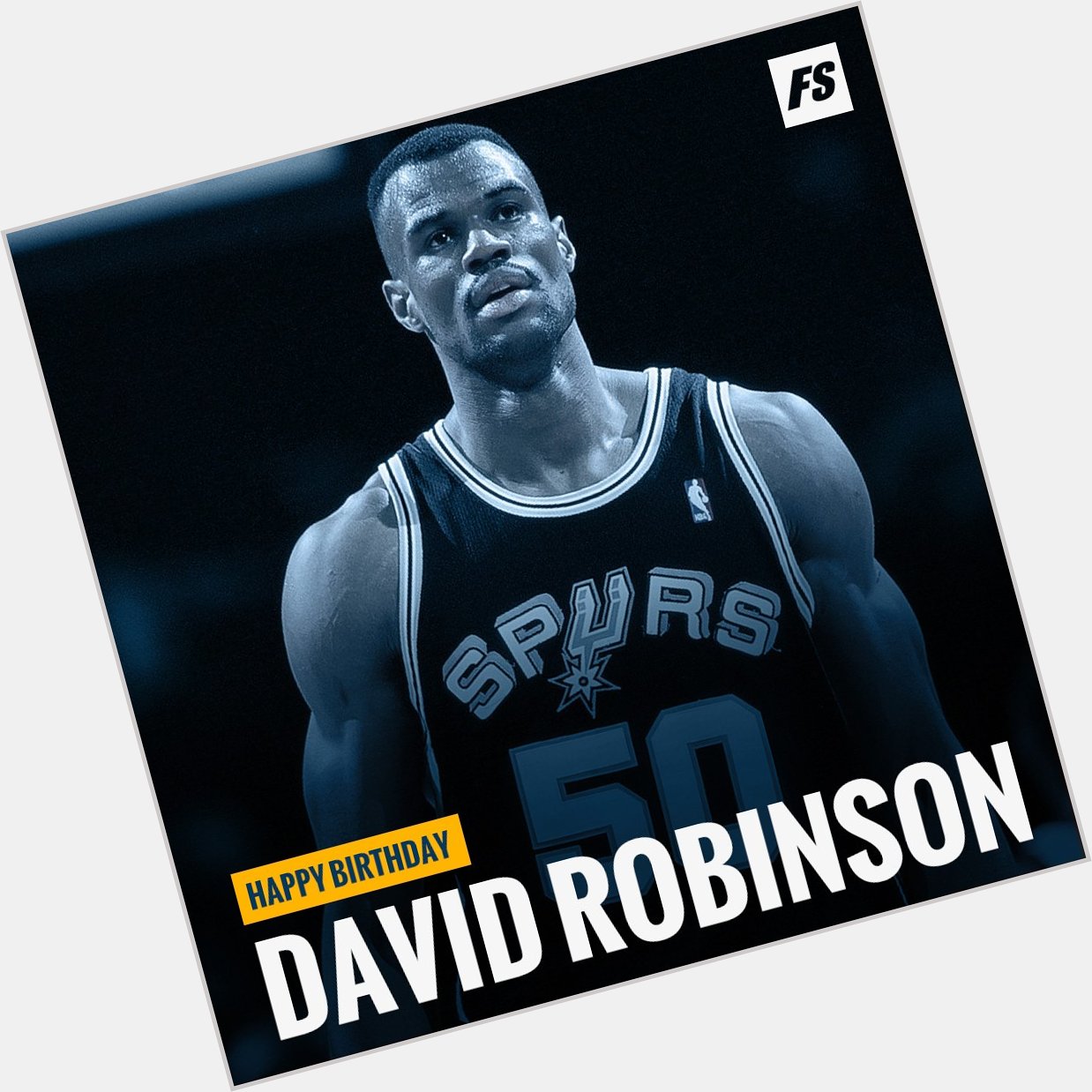 Happy birthday to former center for the San Antonio Spurs - David Robinson!  