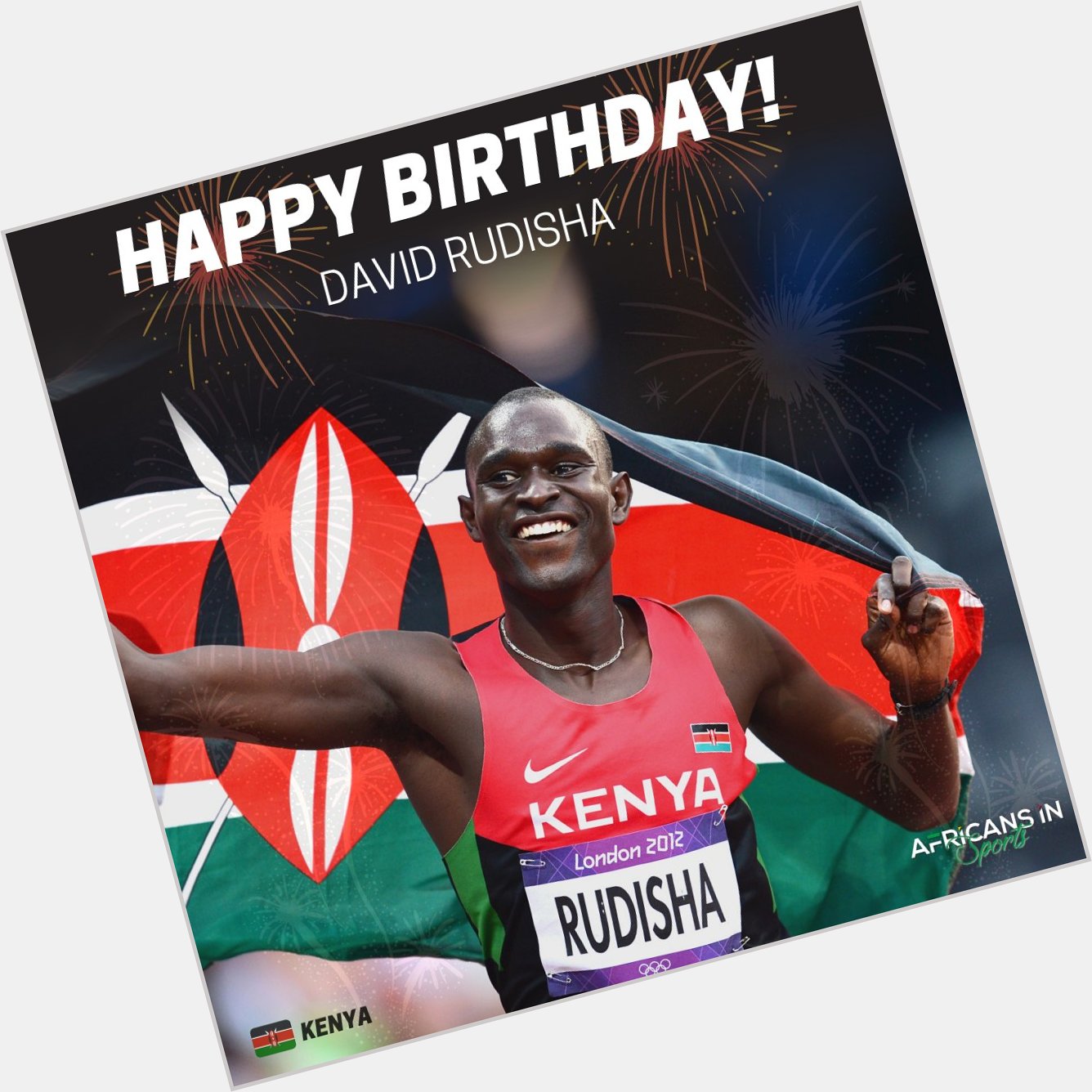 Happy Birthday to Kenyan middle-distance runner, David Rudisha  -
Send him some love via the comment section 