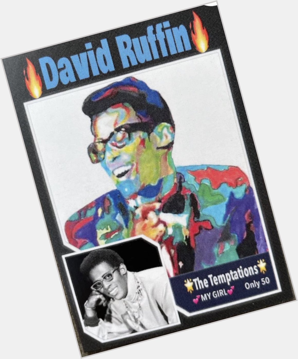 Happy Birthday David Ruffin the greatest singer in the world to me  