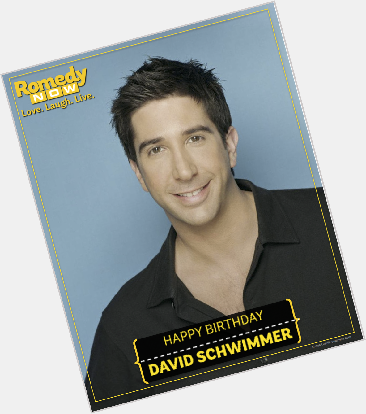 Happy Birthday David Schwimmer, a.k.a Ross Gellar . :) May the FRIENDS be with you on your special day 