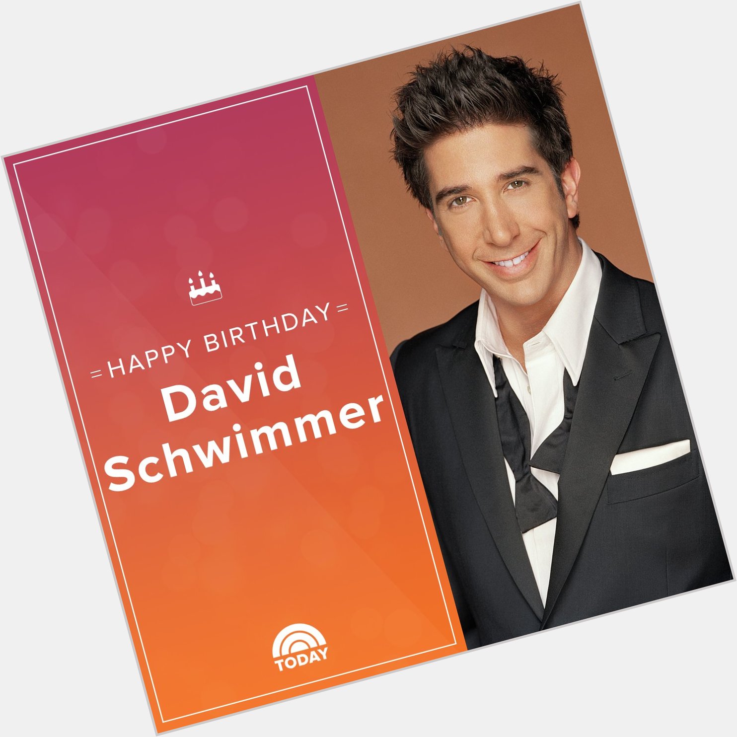 Happy birthday, David Schwimmer! (Pivot!) 