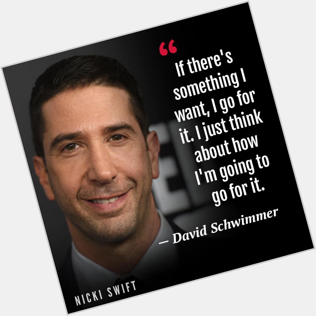Happy 54th birthday to David Schwimmer!  