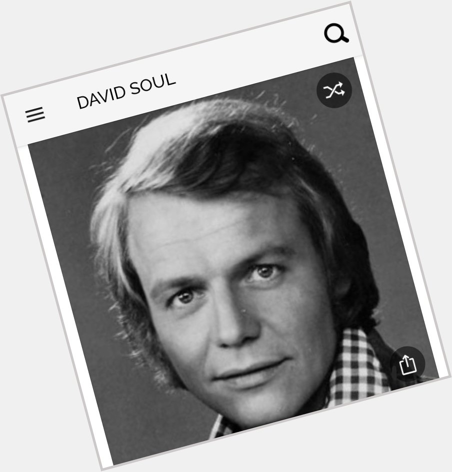 Happy birthday to this great actor.  Happy birthday to David Soul 