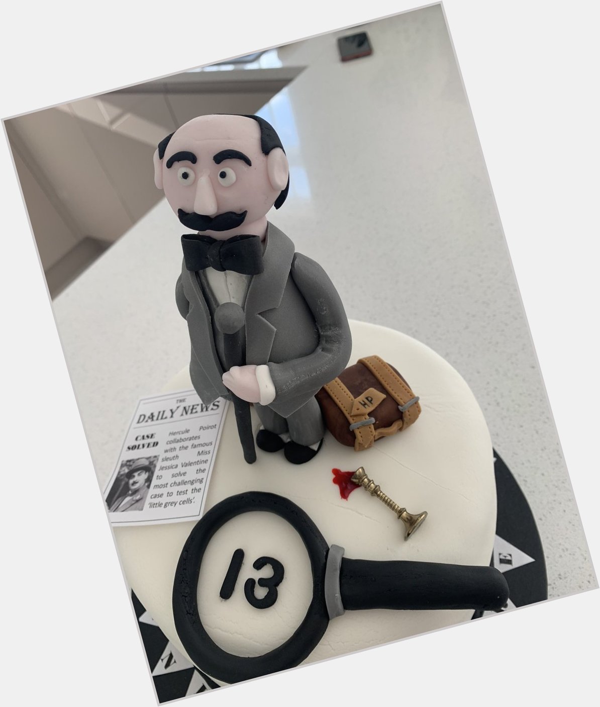  Happy birthday. My daughter wanted Poirot on her cake last week! Big fan. 