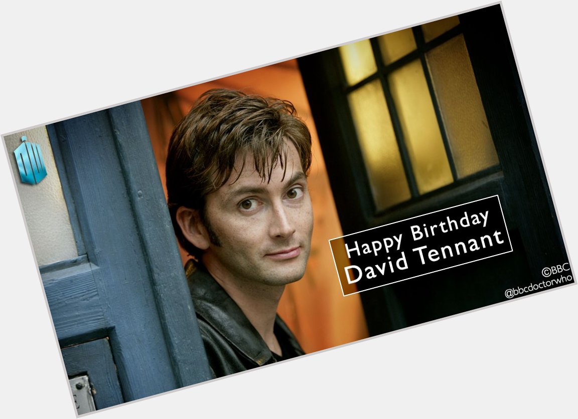 Happy birthday, David Tennant!  
