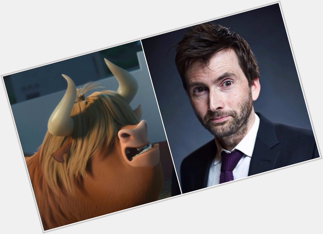 Happy 47th Birthday to David Tennant! The voice of Angus in Ferdinand. 