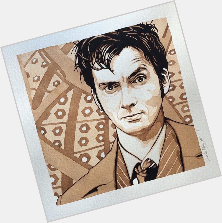 Happy birthday David Tennant! Here s my painted tribute to the Tenth Doctor himself...  