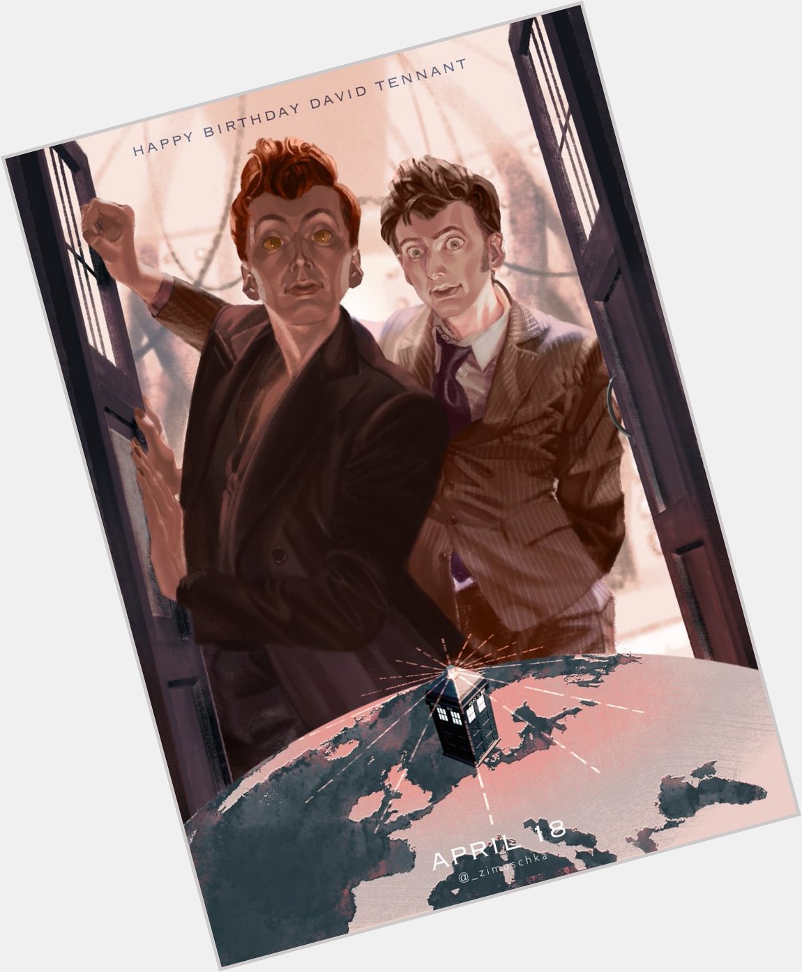 Happy Birthday David Tennant !
Crowley and Tenth Doctor     