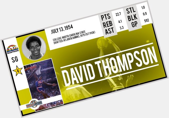 Happy Birthday David Thompson   