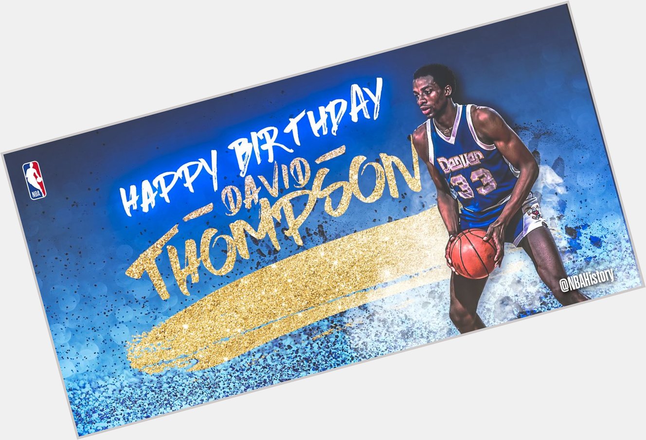 Happy 64th Birthday to 1976 ABA Rookie of the Year, 5x All-Star and Hall of Famer, the \"Skywalker\" David Thompson! 