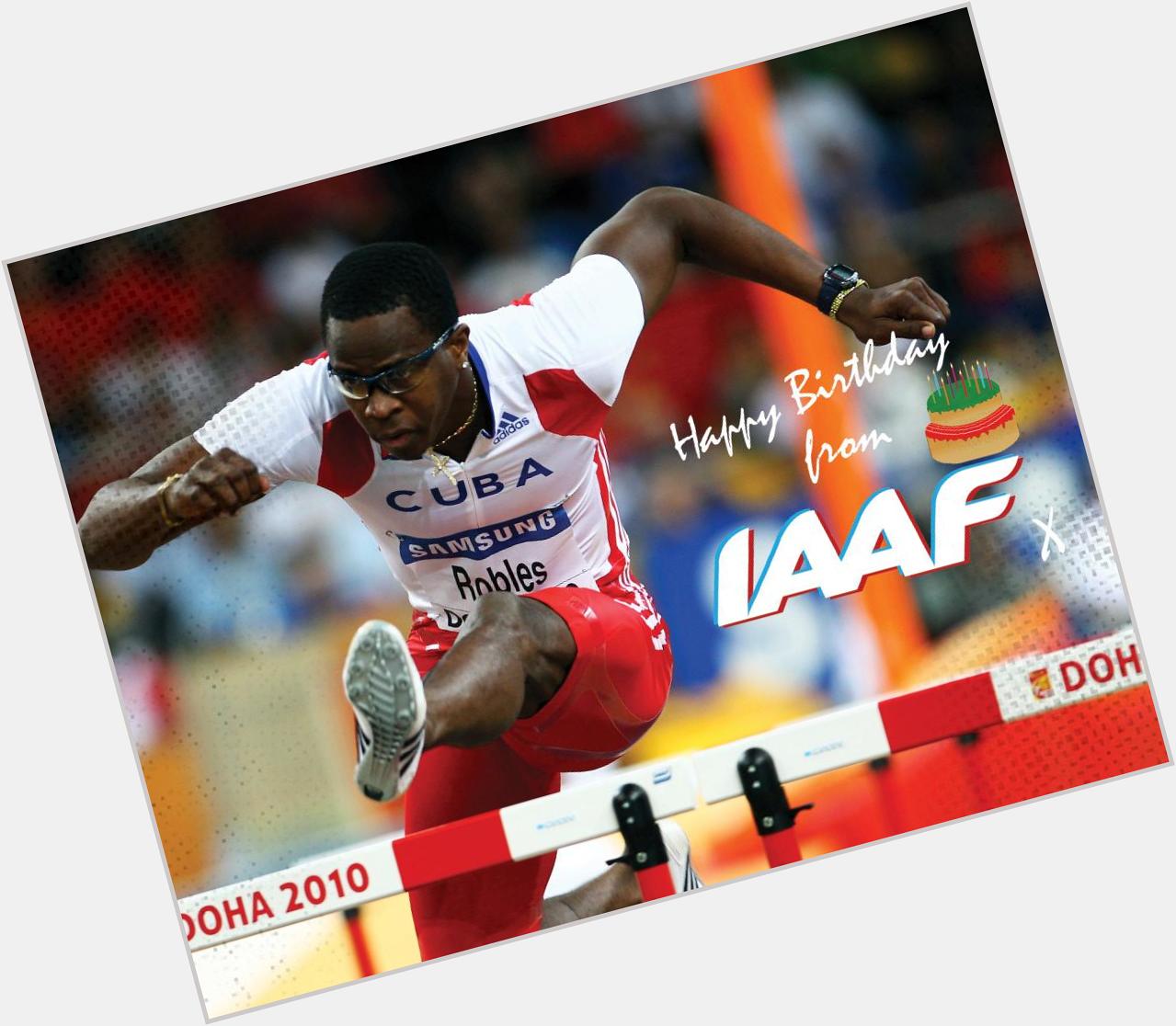 Happy birthday to world indoor and Olympic gold medal winning hurdler Dayron Robles! Have a great day! 