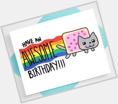 Happy Birthday Here\s a Nyan Cat birthday card for you 