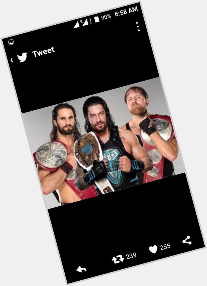 Happy birthday dean ambrose and good luck to u and all shield brothers 