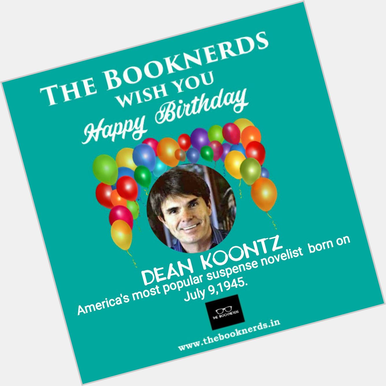 The Booknerds wishes a very happy birthday to Dean Koontz.    