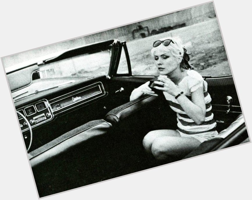 Happy Birthday to Deborah Harry, shown in this vintage photo relaxing in a Catalina Convertible 