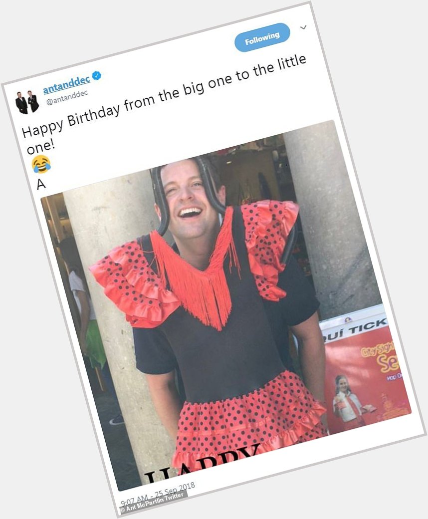 Ant McPartlin wishes Declan Donnelly happy birthday with funny snap  