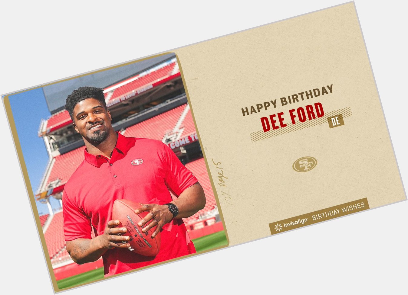 Join us in wishing Dee Ford a very happy birthday! 