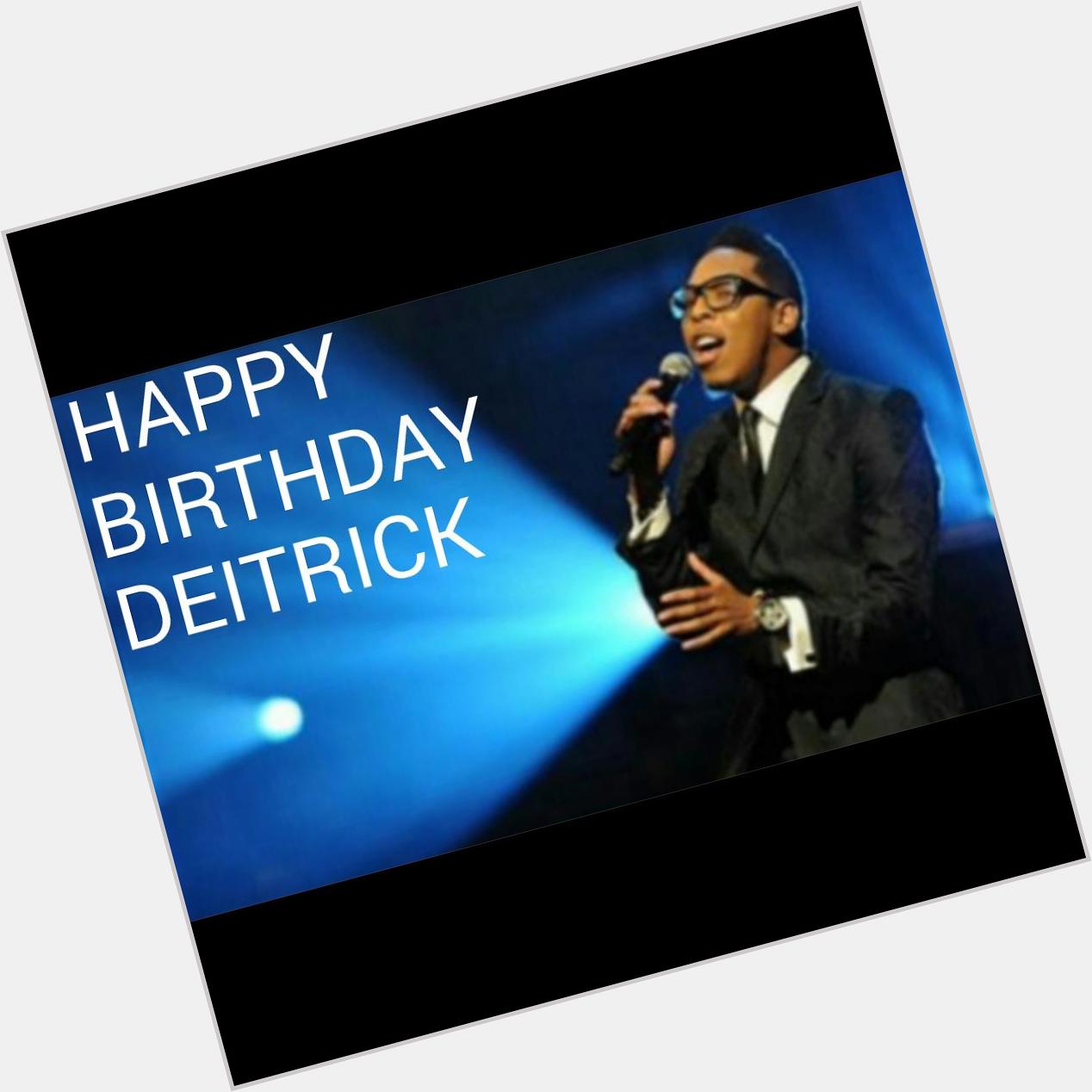 Happy Birthday Deitrick Haddon, thank you for your ministry! 