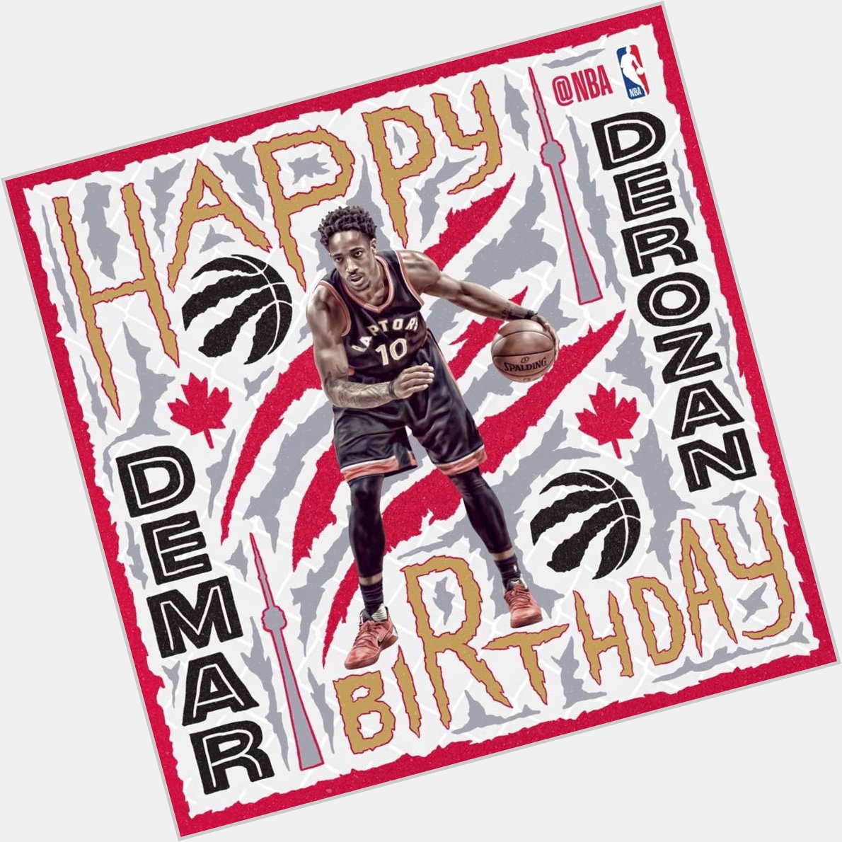 Happy 28th Birthday to DeMar DeRozan!     