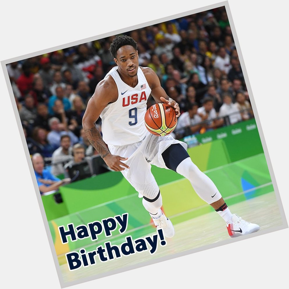 Wishing DeMar DeRozan a very happy birthday!     