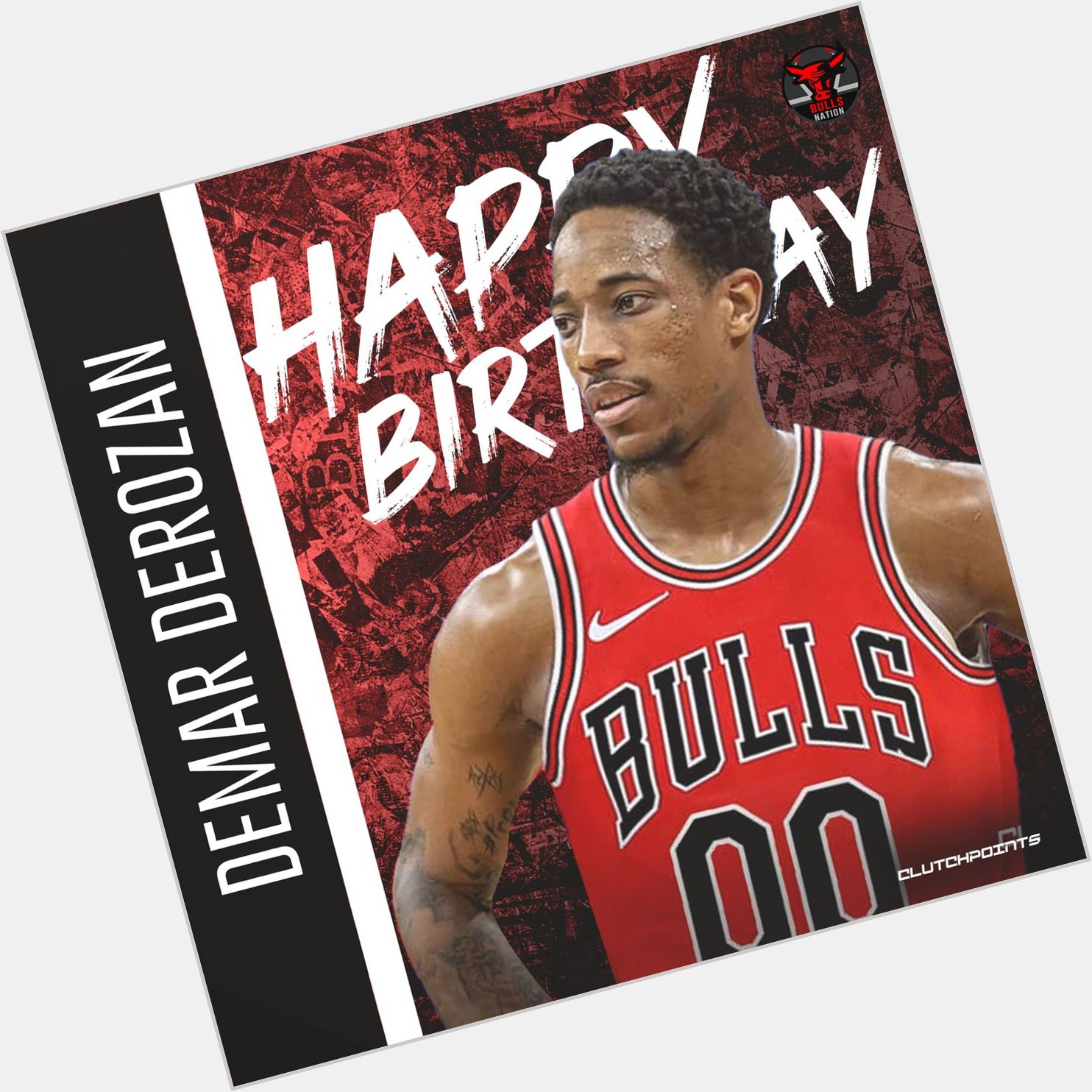 Bulls Nation, let\s all greet DeMar DeRozan a happy 32nd birthday! We can\t wait to see you play soon, DeMar 