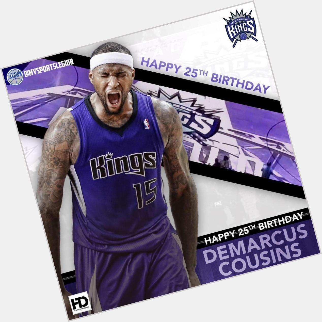 Boogie! Happy 25th birthday to Kings star DeMarcus Cousins! 