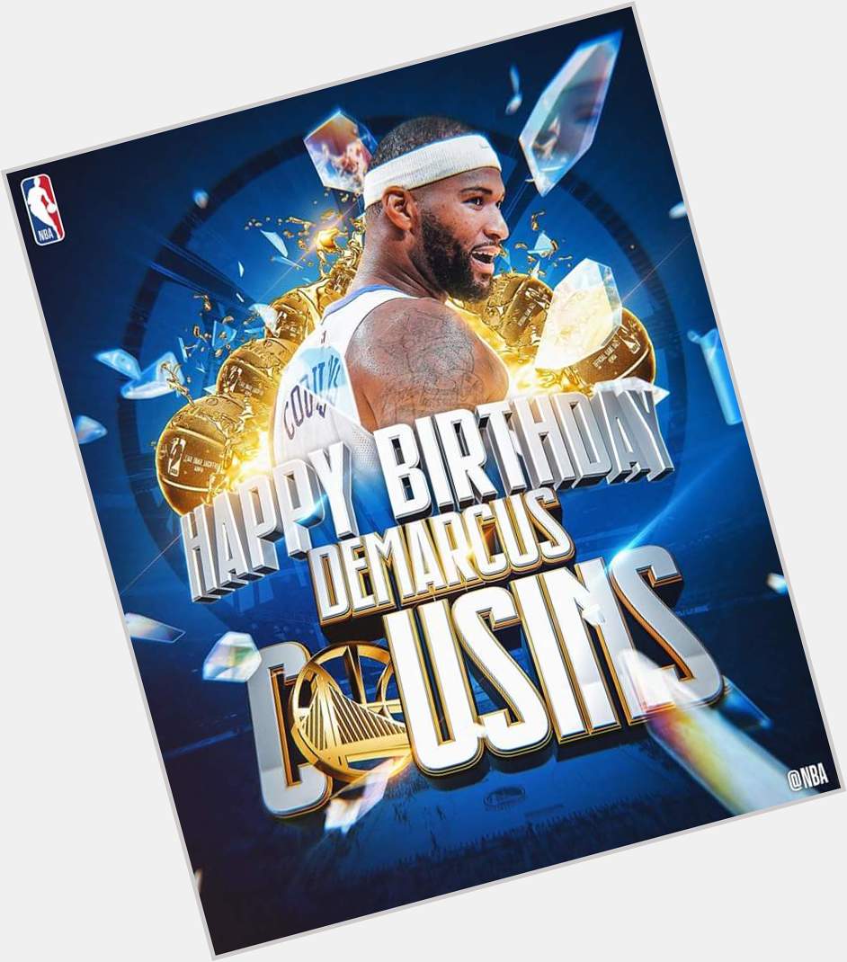 Join us in wishing DeMarcus Cousins of the Golden State Warriors a HAPPY 28th BIRTHDAY! 