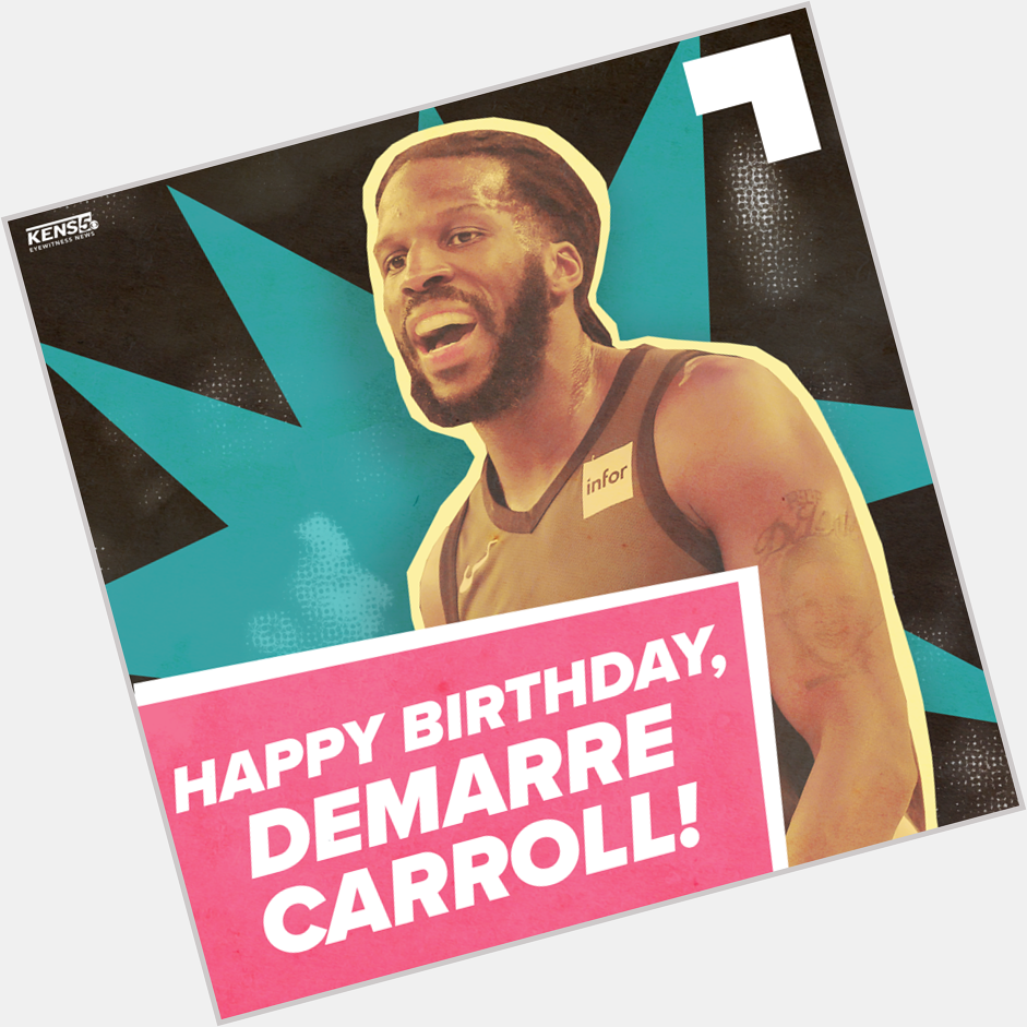 Happy Birthday, Demarre Carroll! 
