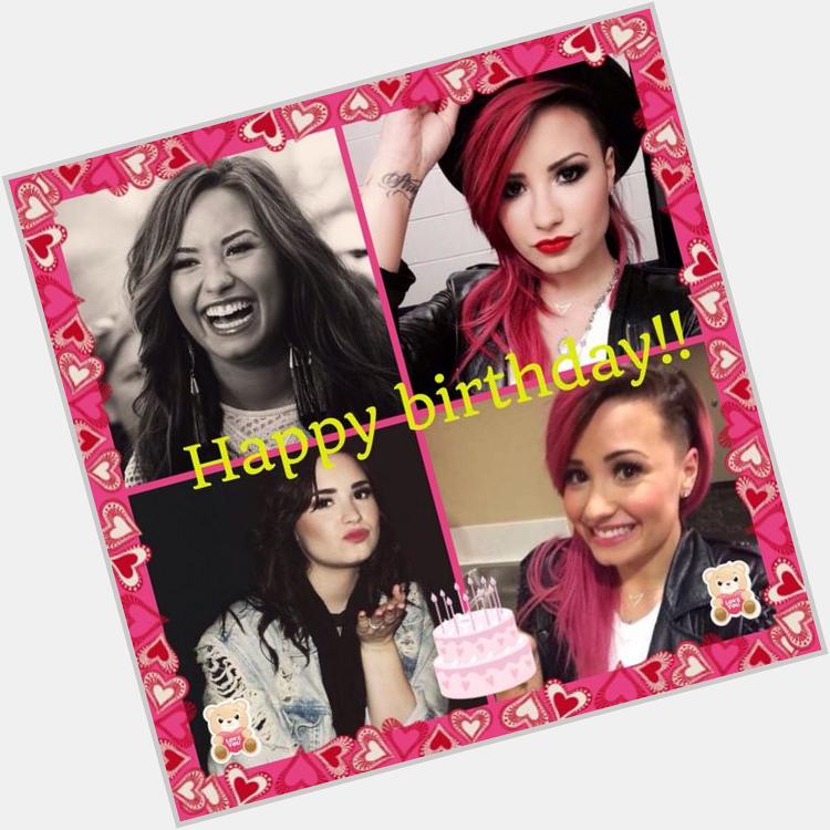 Happy birthday Demi Lovato!!    