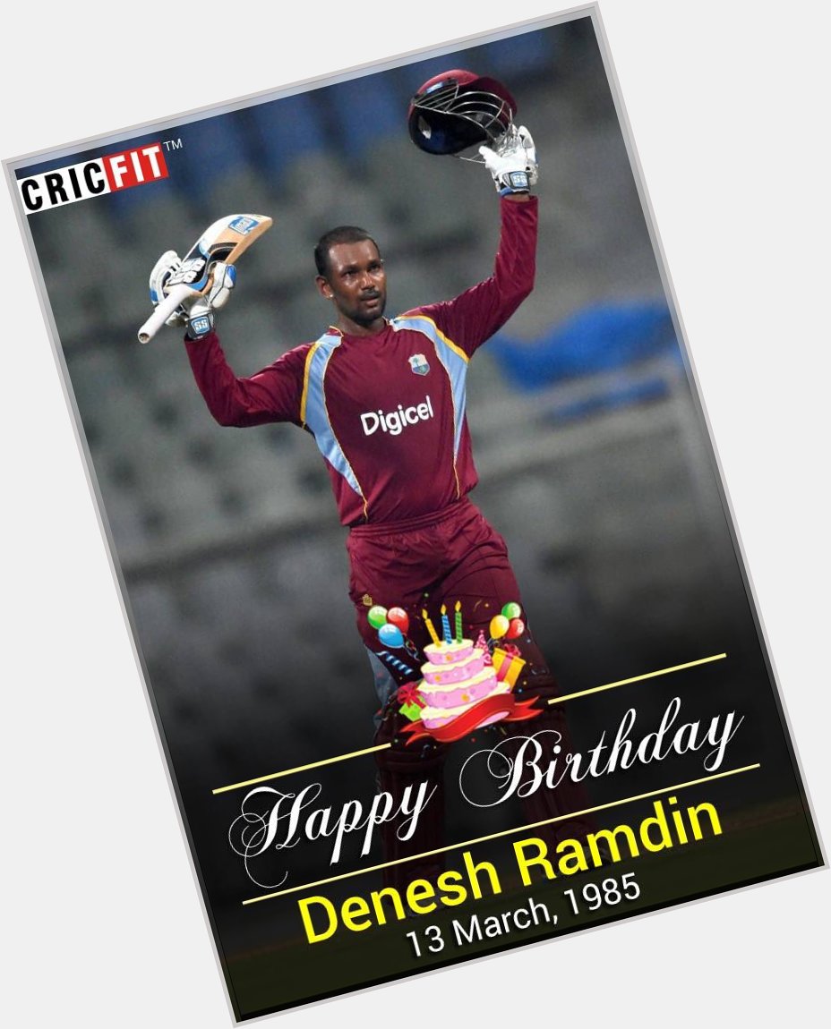 Cricfit Wishes Denesh Ramdin a Very Happy Birthday! 