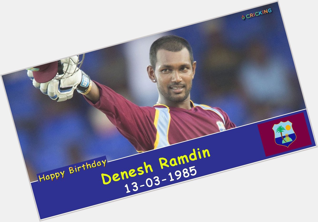 Happy Birthday Denesh Ramdin. The West Indies cricketer turns 32 today. 
