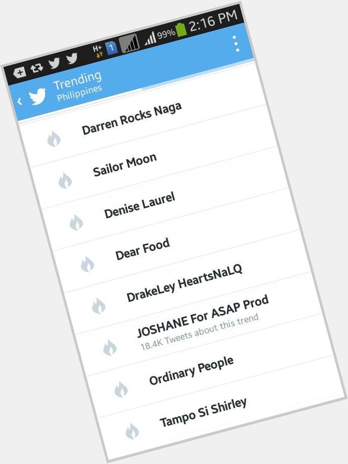 WOAH!! Nationwide and Worldwide Trending ang Denise Laurel    Happy Birthday! More dance prod pa. :)))) 