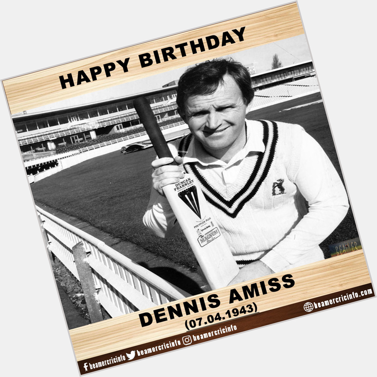 Happy Birthday!!!
Dennis Amiss...     