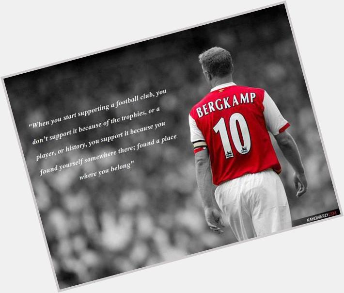 Dennis Bergkamp. Happy Birthday, Legend... 