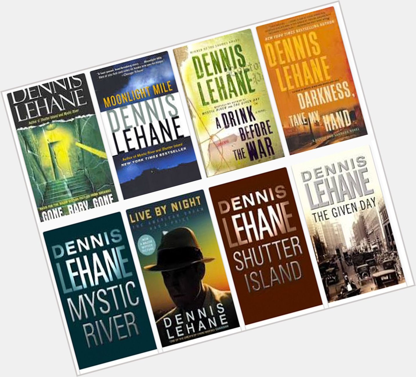 Please join me in wishing Dennis Lehane a very happy birthday today. Best wishes, Mr L! 