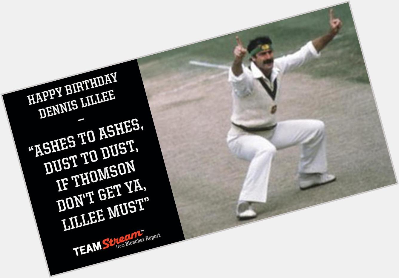 Happy 66th birthday to Australian legend Dennis Lillee! Only Warne & McGrath have more Test wickets for 