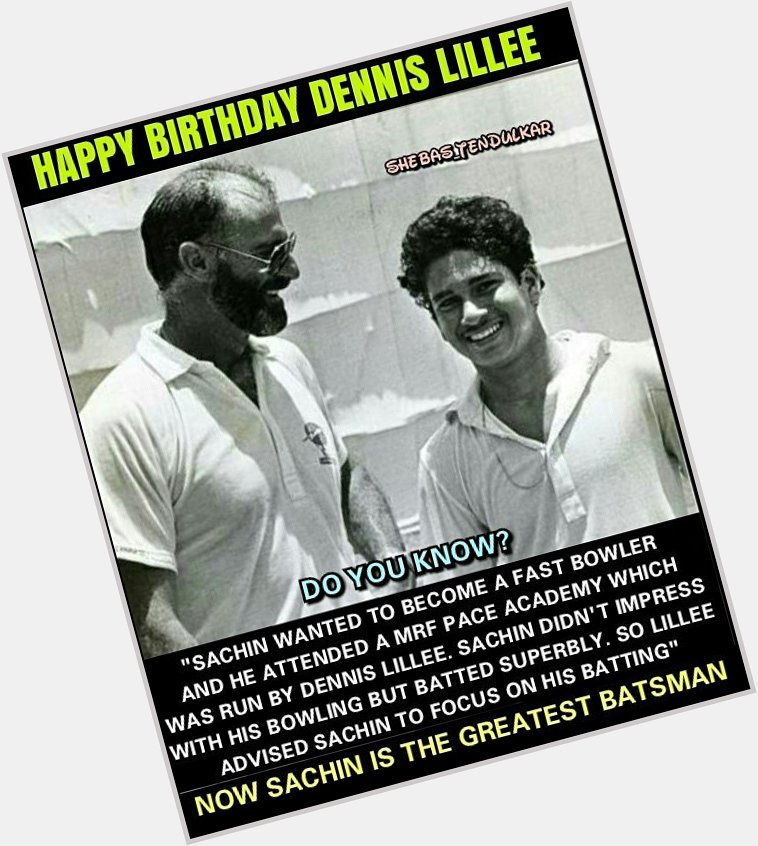 Happy Birthday Dennis Lillee Do You Know One Time He Used Aluminium Bat in Test mtch! 