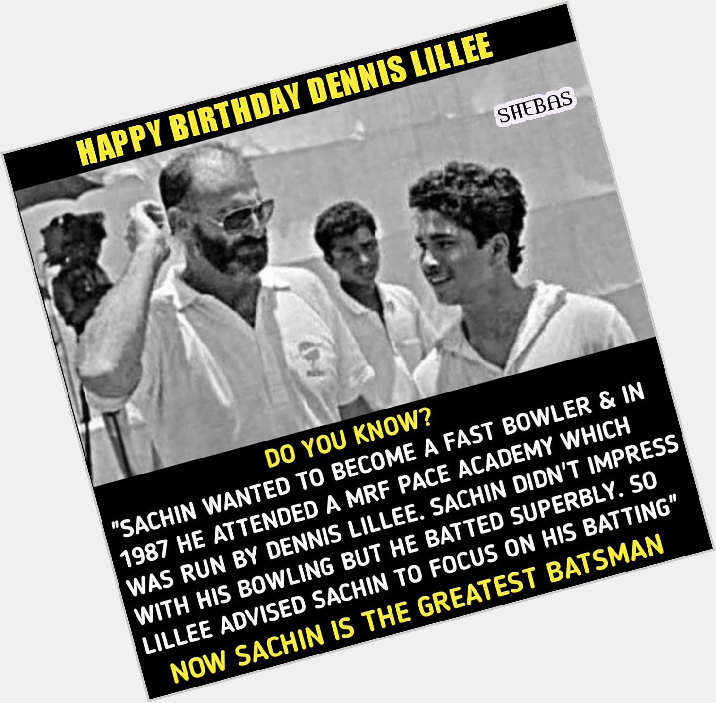 Happy Birthday One Time, Dennis Lillee Used Aluminium Bat in a Test match 