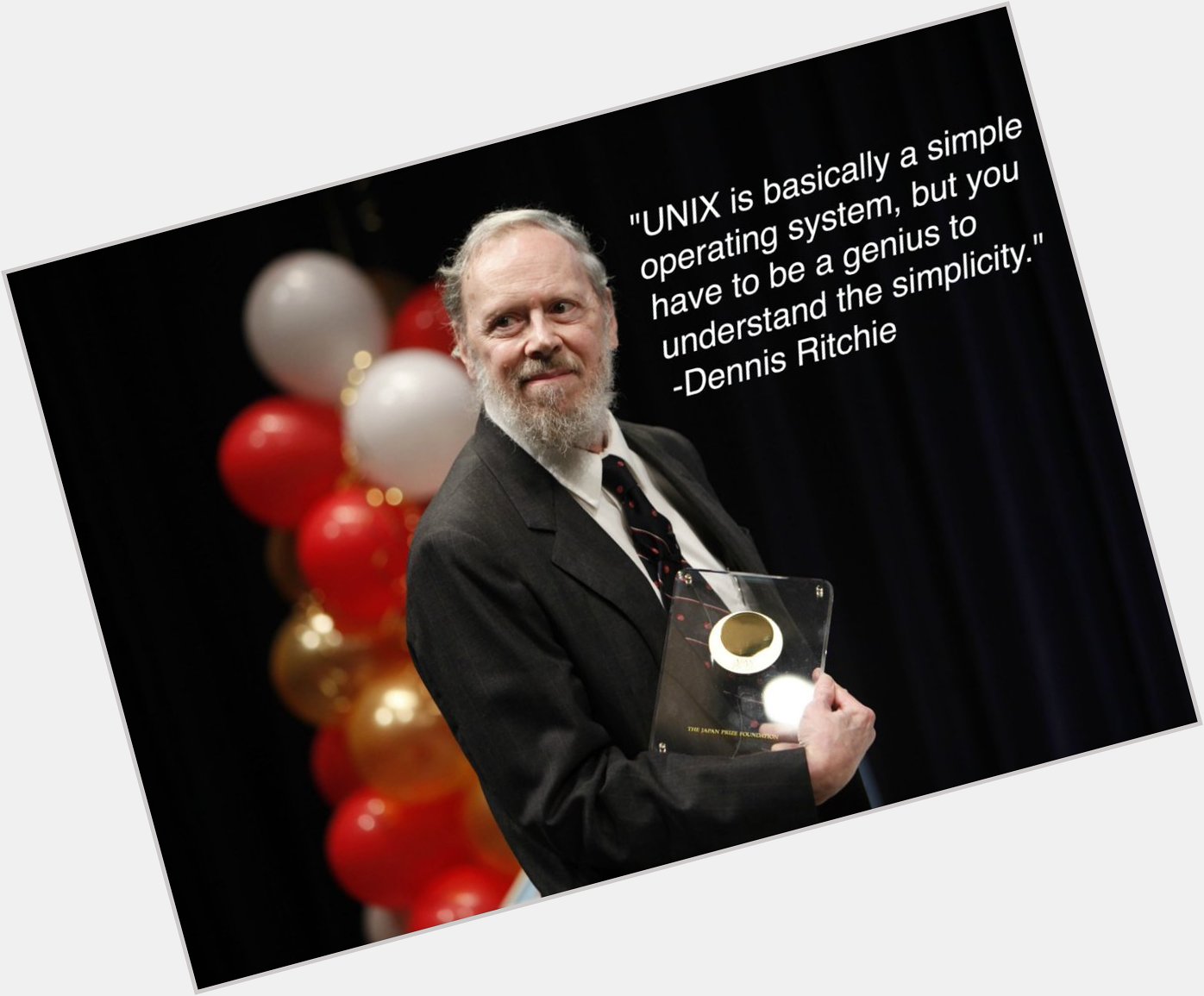 Happy bday to the late Dennis Ritchie, inventor of C and co-creator of Unix.  