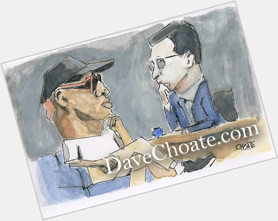 Happy Birthday wishes to Dennis Rodman and Stephen Colbert. Original and prints available at  