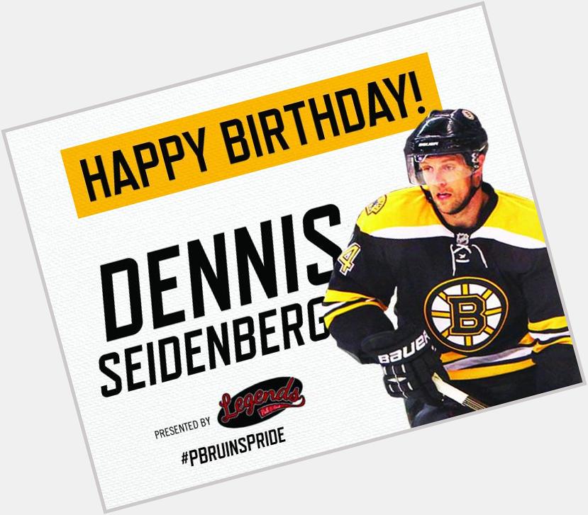 The Providence Bruins and Legends Pub & Grub would like to wish Dennis Seidenberg a Happy Birthday! 