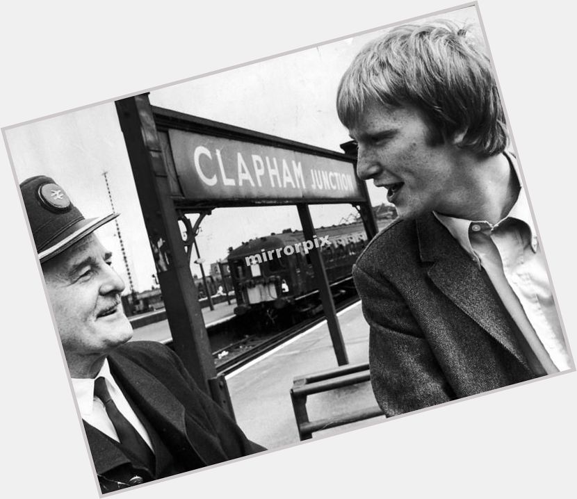 Happy Birthday Dennis Waterman! Here he\s pictured with his father who worked for BR ( image) circa 1968 