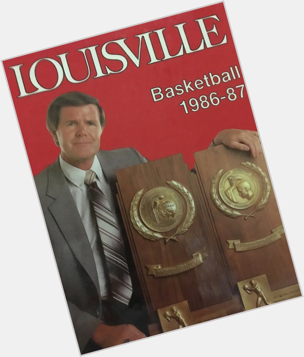 Happy 80th Birthday in-advance (Mar-2) to former Louisville coach Denny Crum. 30-yrs. 6-Final Fours. 2-Masterpieces! 