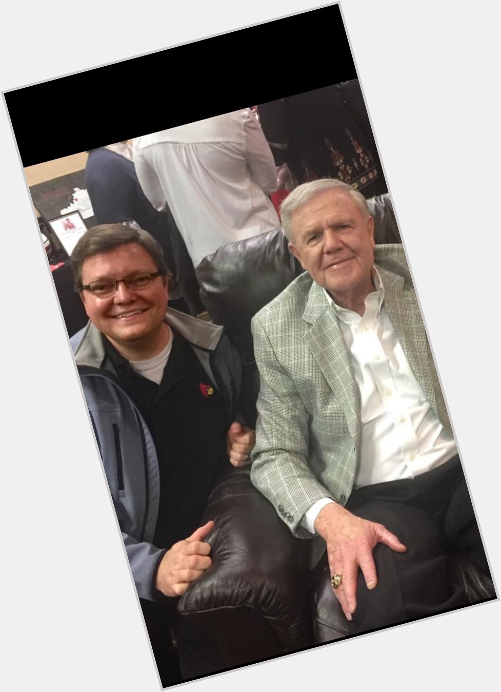 Coach Denny Crum our living legend. Happy 80th Birthday Coach. Thanks for all you\ve done and continue to do. 
